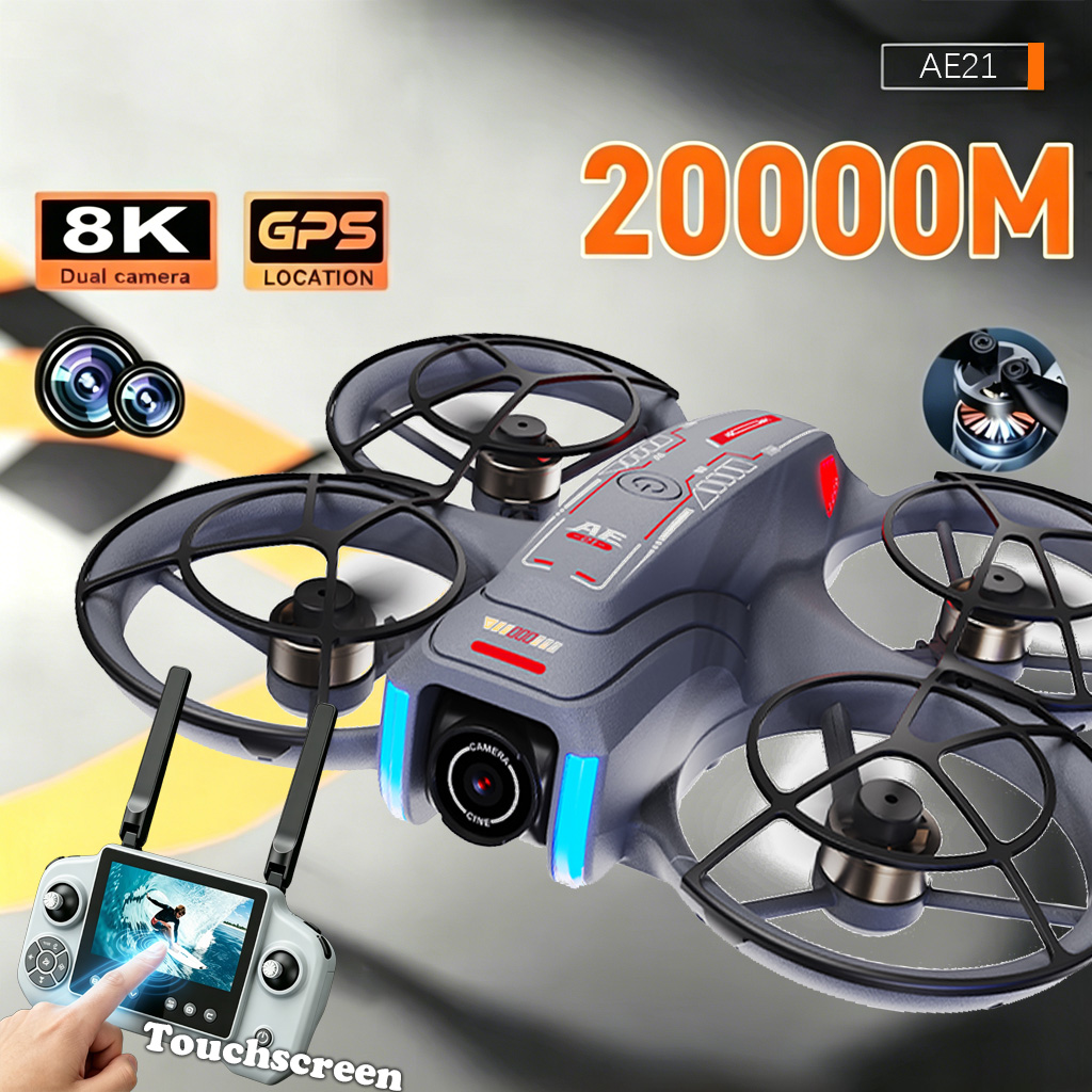 Drone Rc Foldable - Upgrade AE21 Aerial Drone 8K HD