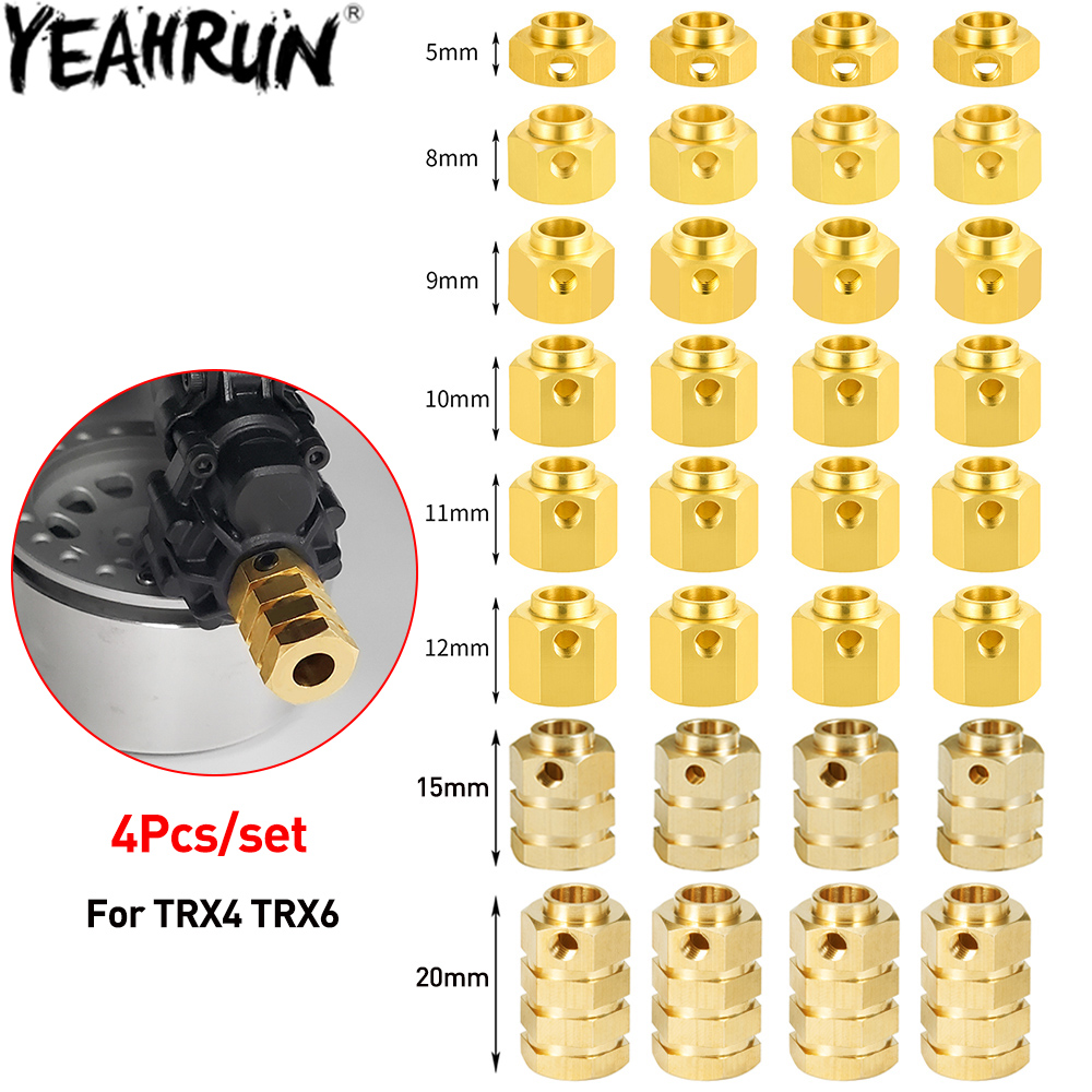 Rc Suspension Arm - YEAHRUN 4PCS Brass 12MM Wheel Hex