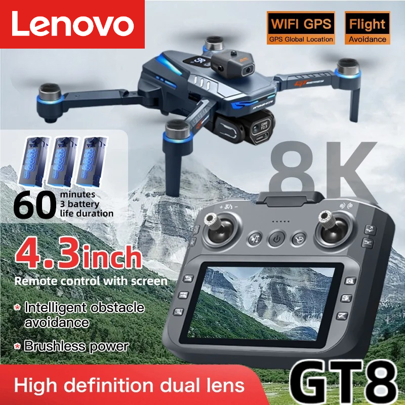 Drone Rc Gt50 - Lenovo GT8 Drone 8K Professional Dual