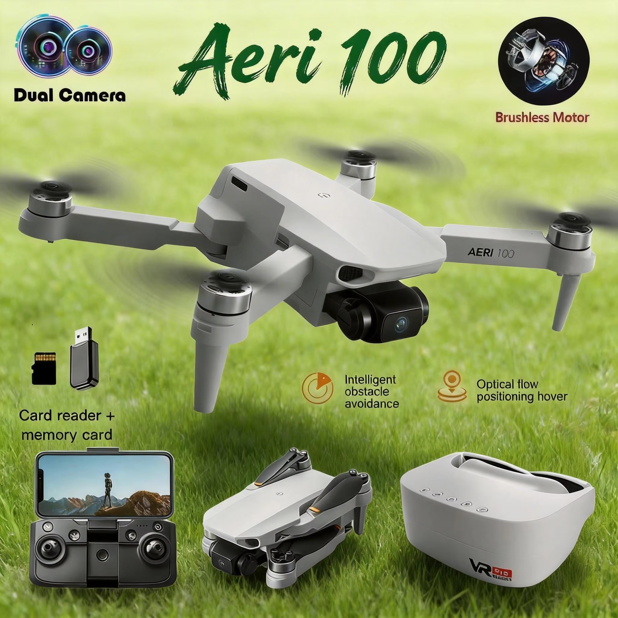 Drone Rc Gt50 - Original Aeri100 VR Drone1:1 Scale Aerodynamic