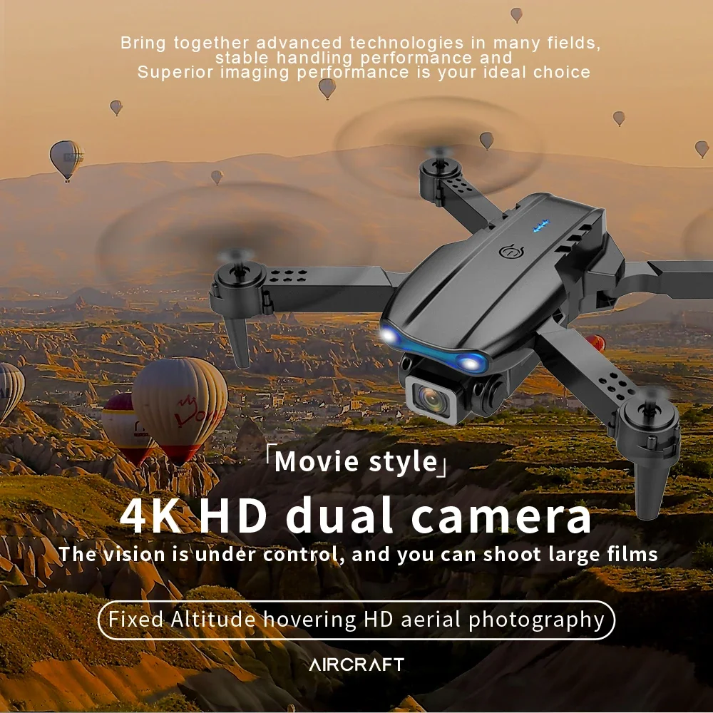 Drone Rc Foldable - GISAEV E99 K3 pro Mini Drone