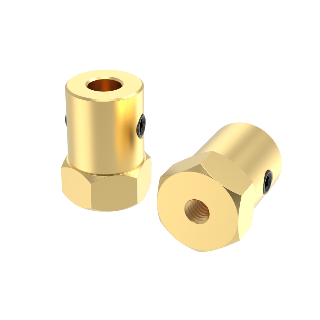 Rc Suspension Arm - D12L18 12mm Hexagon Tire Connector Brass