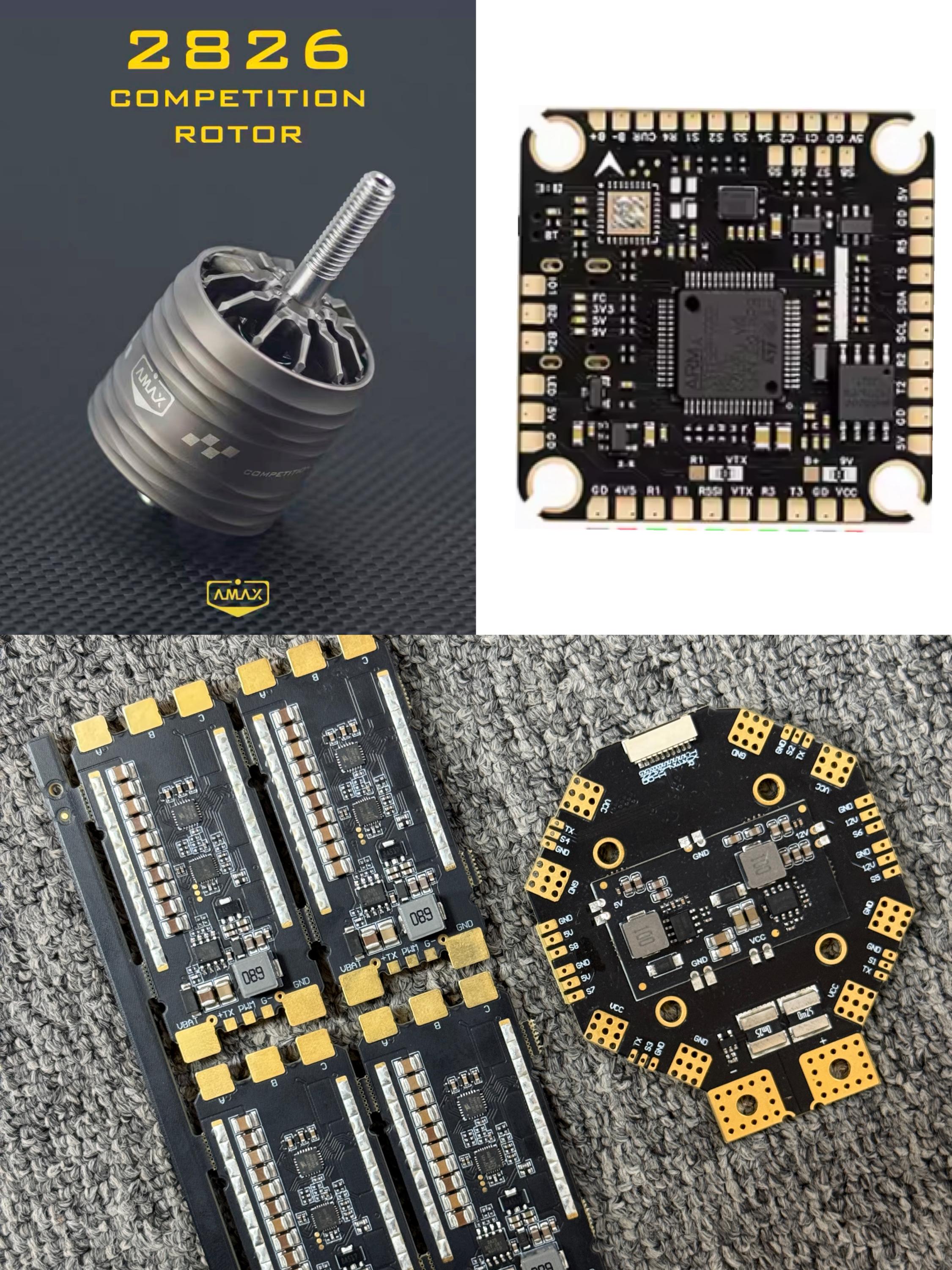 Flight Controller - 2826 800KV Brushless Motor 4PCS+12S F722