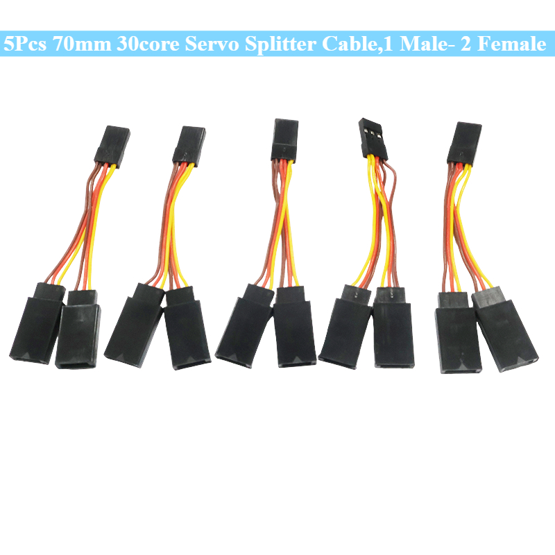 Drone Rc Harness - 5Pcs 70mm 30-core Servo Splitter Cable,1
