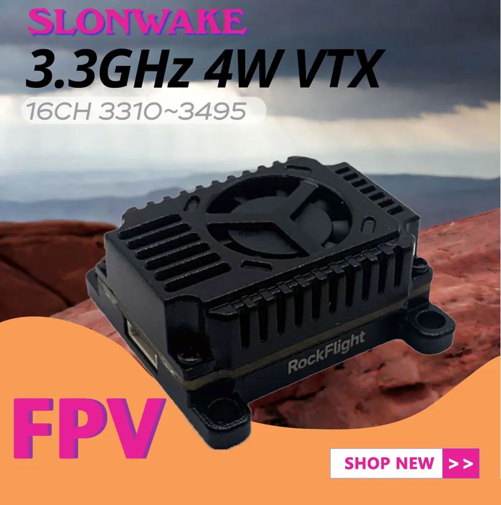 SLONWAKE FPV 3.3G 16CH 4000mW  – обзор и цена Drone With Rc Controller