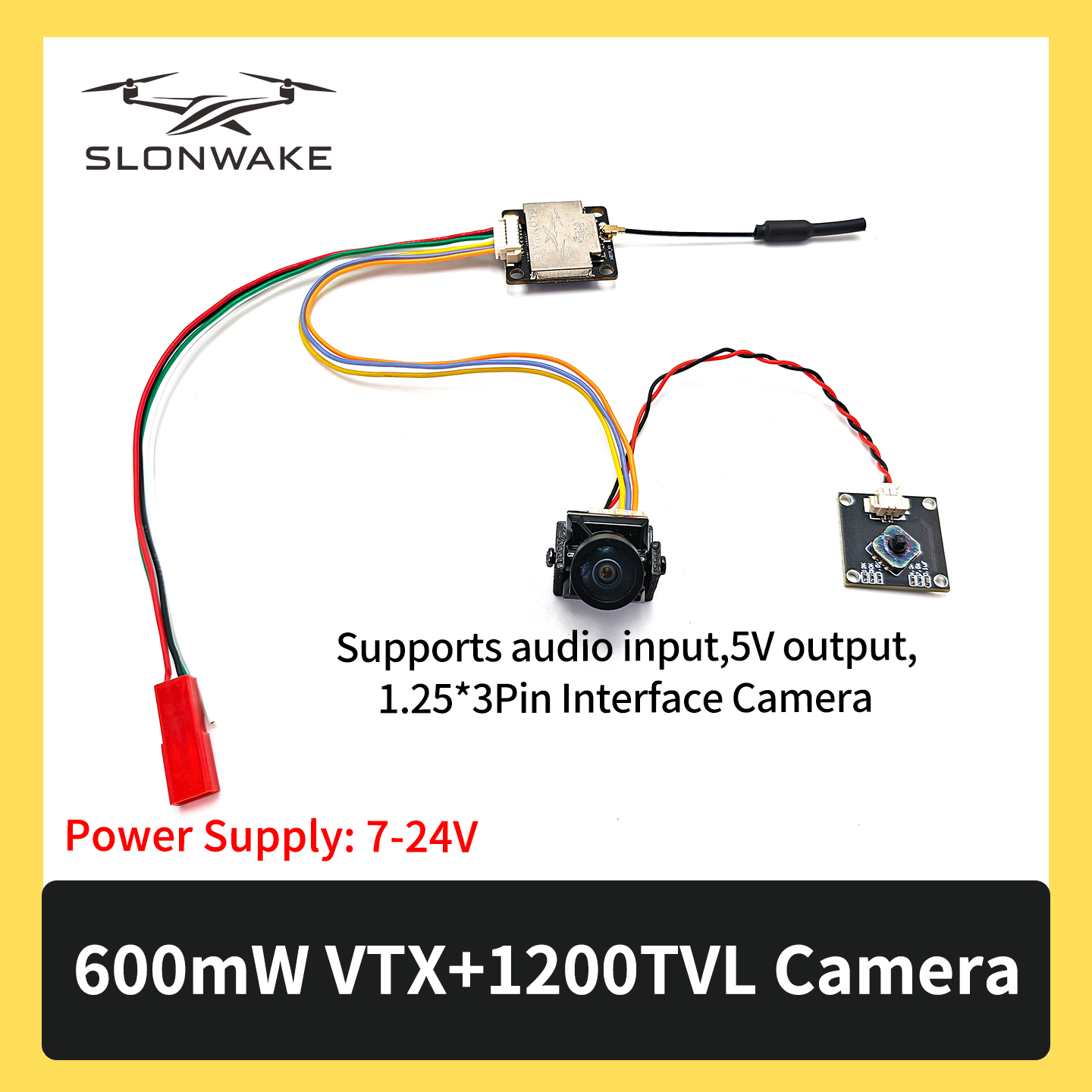 SLONWAKE 5.8G 600mW 7-24V FPV  – обзор и цена Drone Rc Receiver And Transmitter
