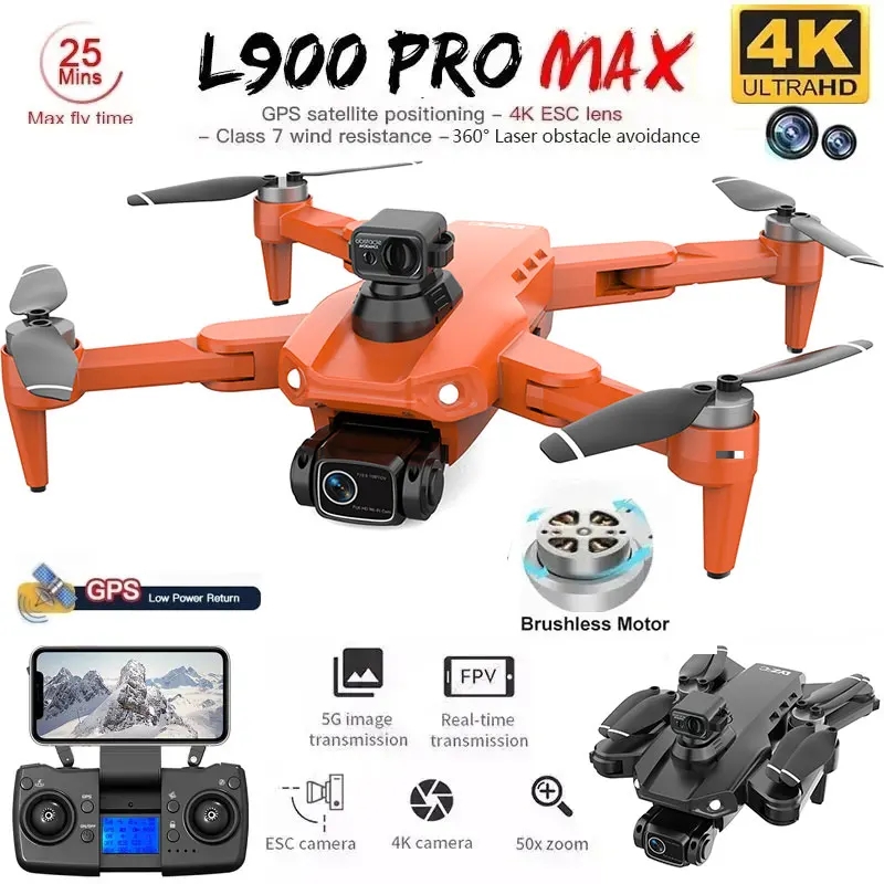 L900 Pro MAX GPS Drone 4K Prof – обзор и цена Drone Rc Foldable