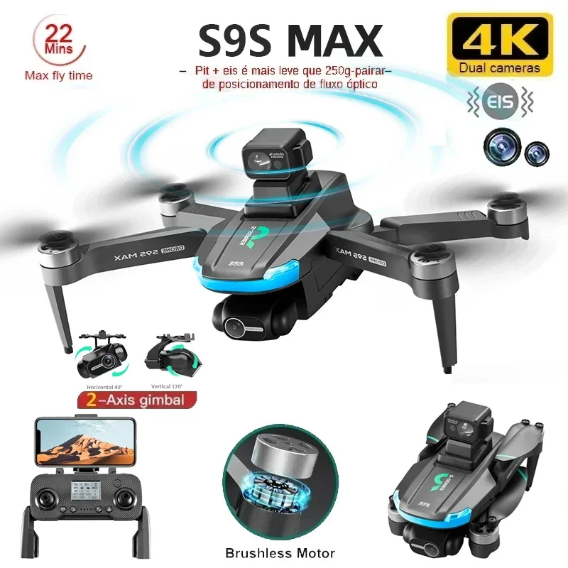 NEW S9S MAX MINI Drone 4K 2-Ax – обзор и цена Rc Drone Uav