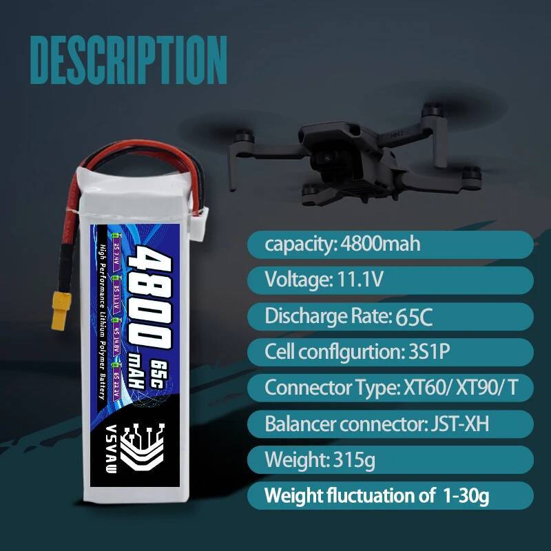VSVAW 3S Lipo Battery for FPV  – обзор и цена Rc Drone Uav