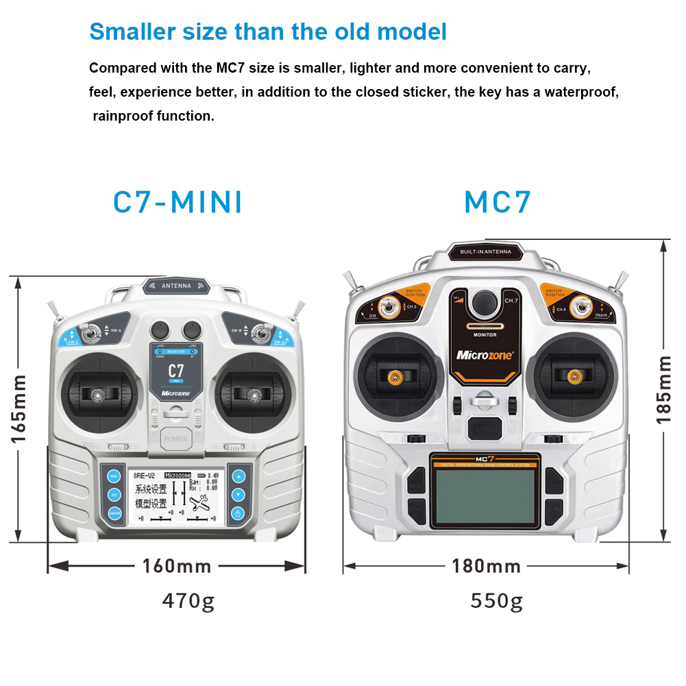 MicroZone MC7 Controller C7 MI – обзор и цена Drone Rc Receiver And Transmitter