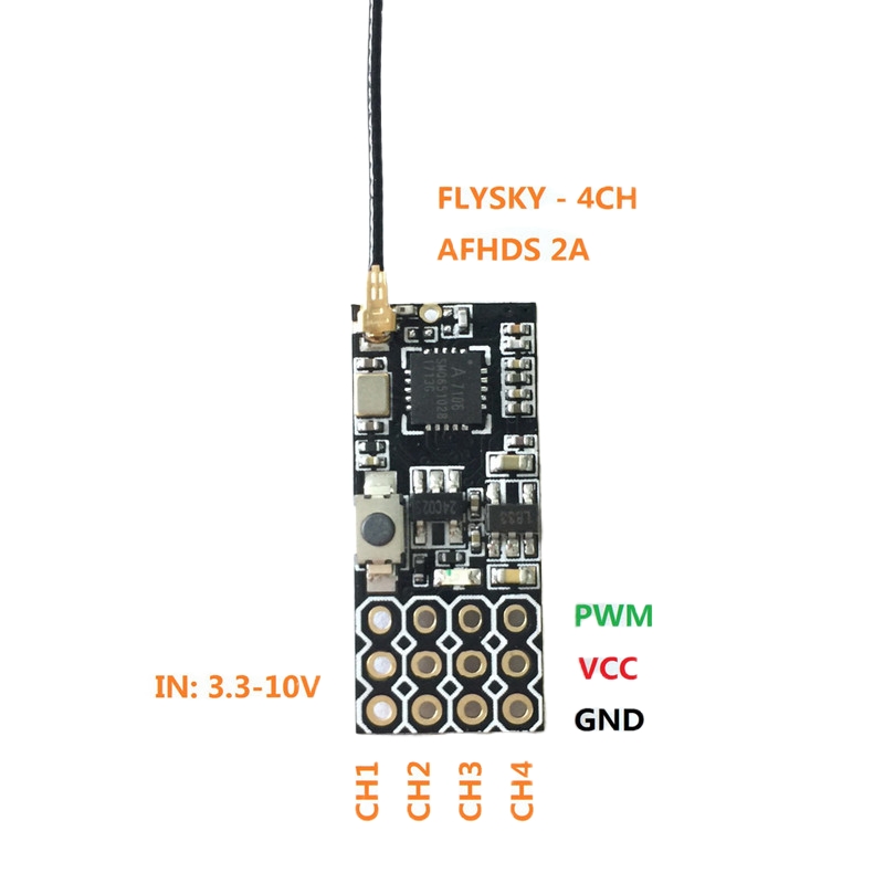 Flysky FS2A Mini Receiver 4CH  – обзор и цена Rc Drone Uav