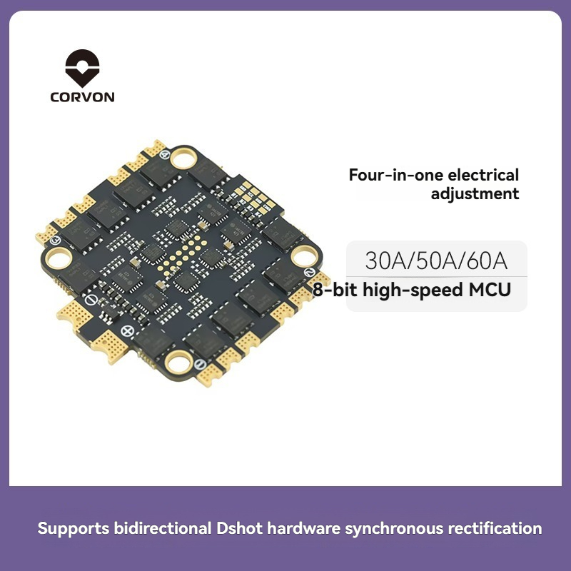 CORVON 8bit 30A 50A6 0A 4in1   – обзор и цена Esc 4In1 Brushless