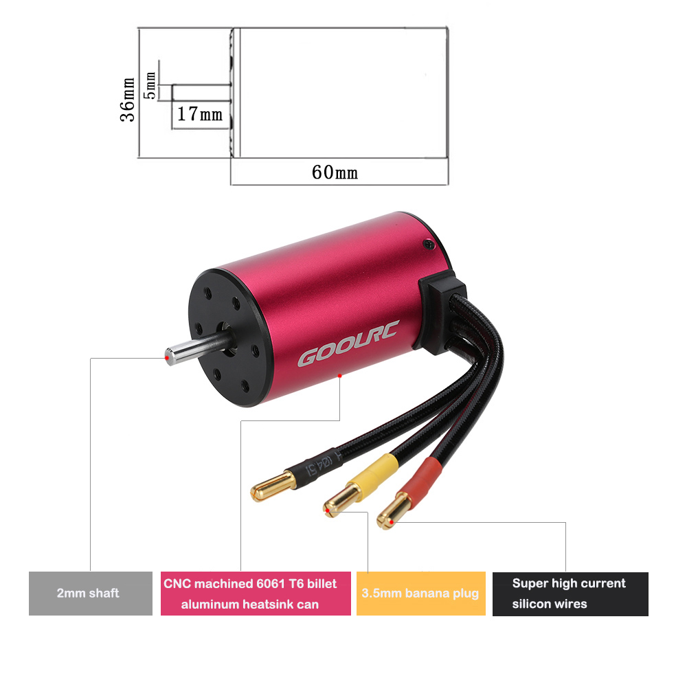 GoolRC S3660 3800KV 4 Poles Br – обзор и цена Esc 4In1 Brushless