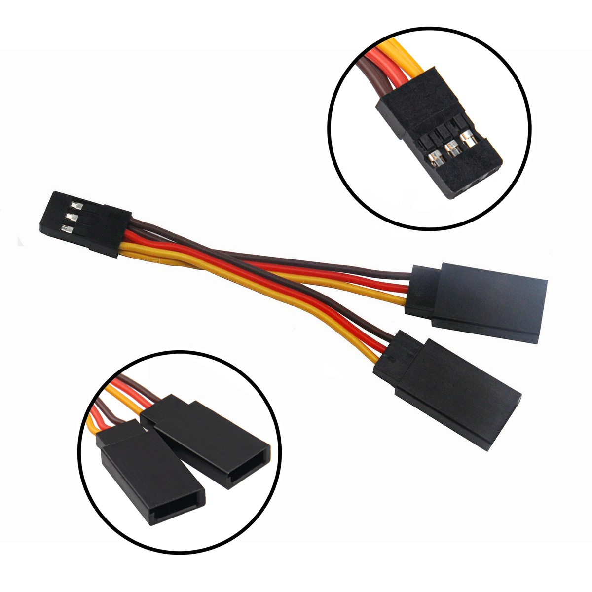 1 2pcs /5pcs 90mm Servo Splitt – обзор и цена Drone Rc Harness
