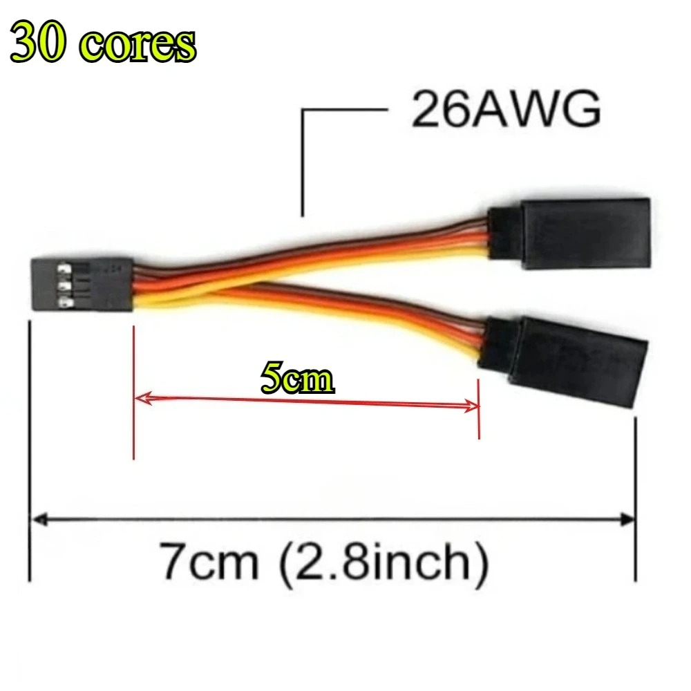 5/10Pcs 5cm 30 Core Servo Spli – обзор и цена Drone Rc Harness