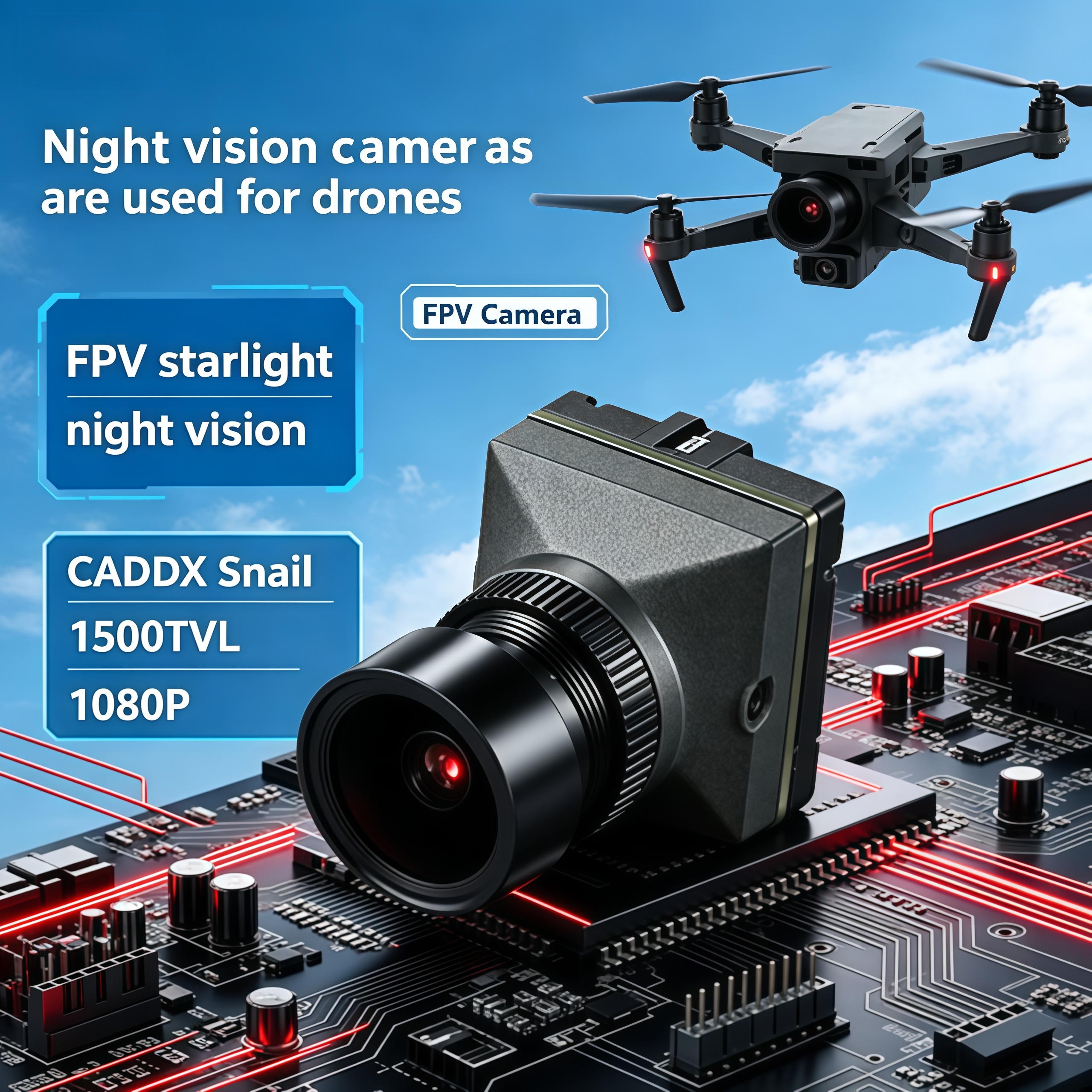 1500TVL HD CADDX Snail FPV Cam – обзор и цена Rc Drone Uav