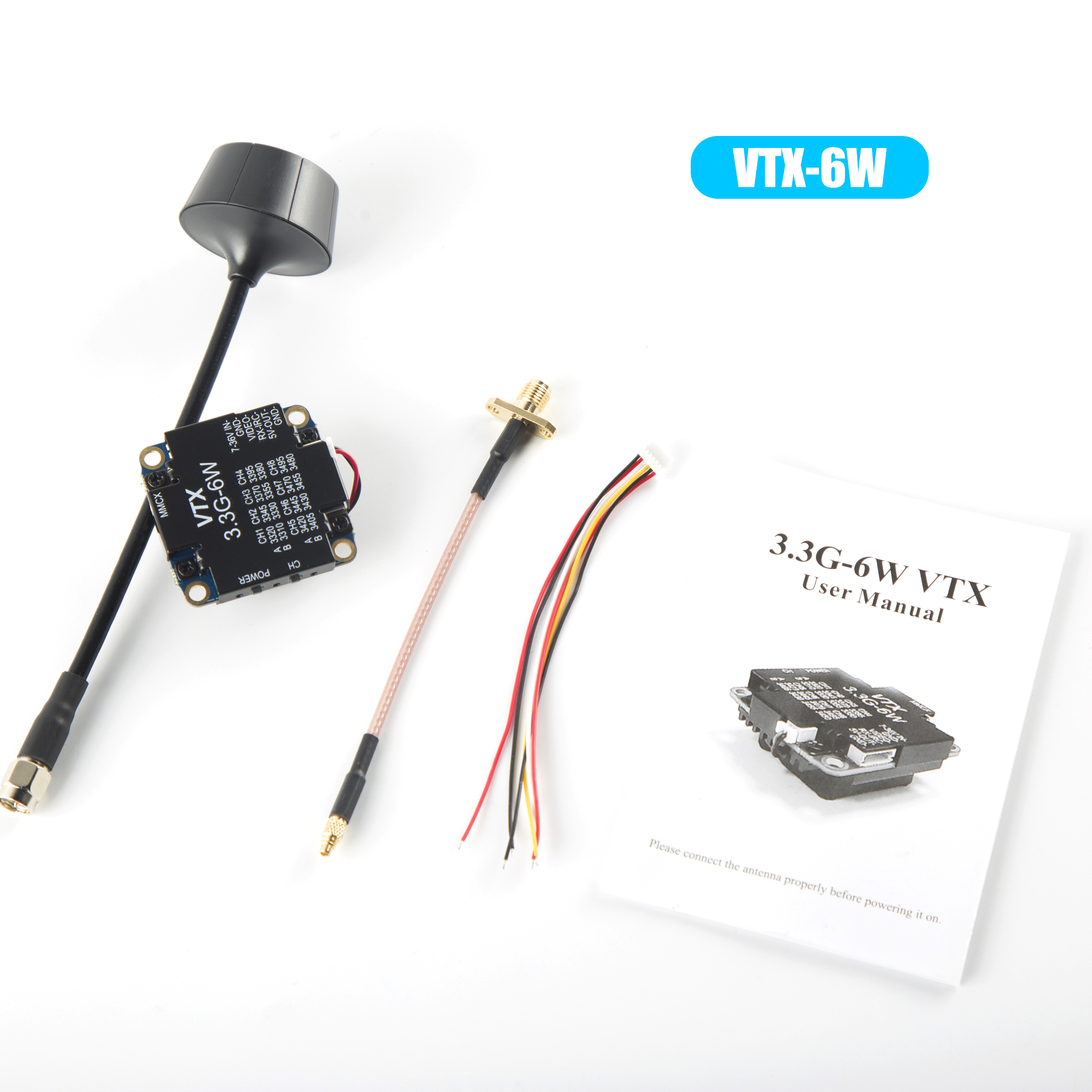 FPV Video Transmitter 3.3G 6W  – обзор и цена Drone Rc Diy