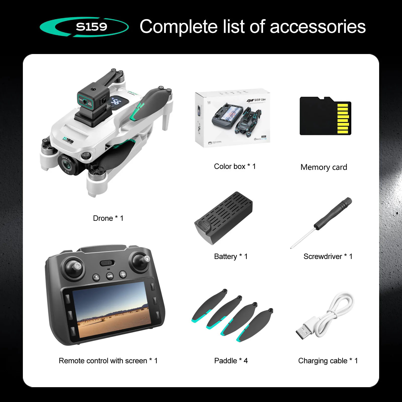 S159 GPS Rc Drone Spare Parts  – обзор и цена Drone Rc Gps S159